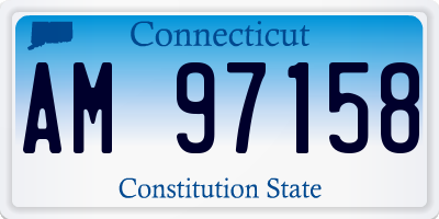 CT license plate AM97158