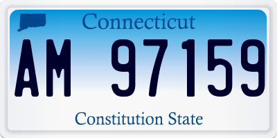 CT license plate AM97159