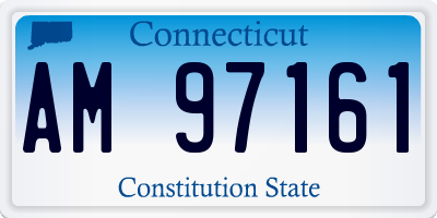 CT license plate AM97161