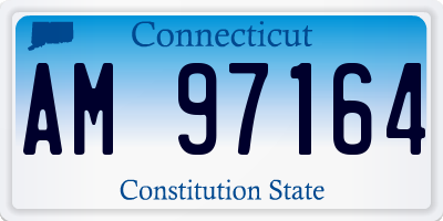 CT license plate AM97164