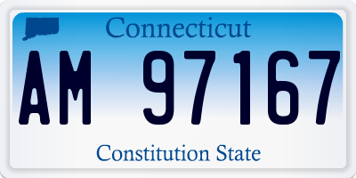 CT license plate AM97167