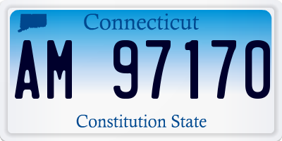 CT license plate AM97170