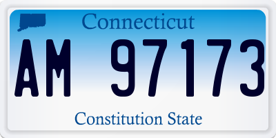 CT license plate AM97173
