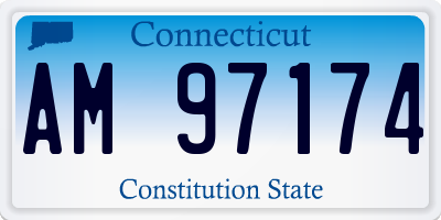CT license plate AM97174