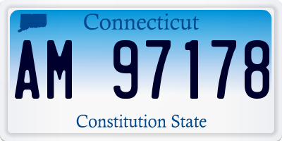 CT license plate AM97178