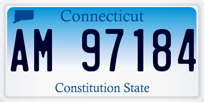CT license plate AM97184
