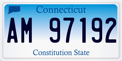 CT license plate AM97192