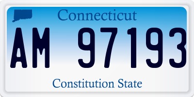 CT license plate AM97193