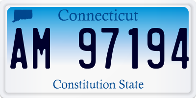 CT license plate AM97194