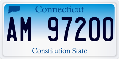 CT license plate AM97200