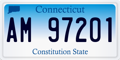 CT license plate AM97201