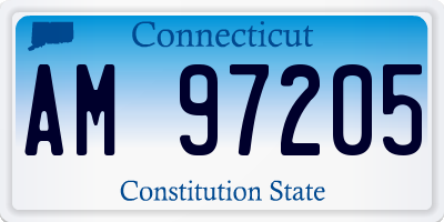 CT license plate AM97205