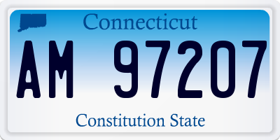 CT license plate AM97207
