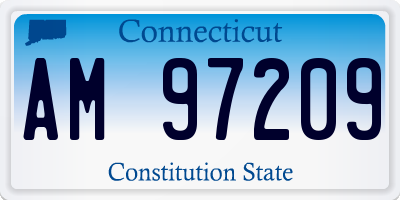 CT license plate AM97209
