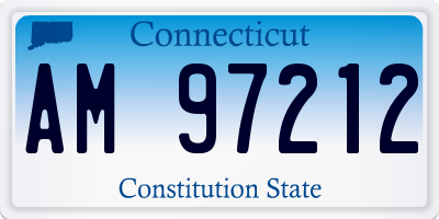 CT license plate AM97212