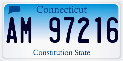 CT license plate AM97216