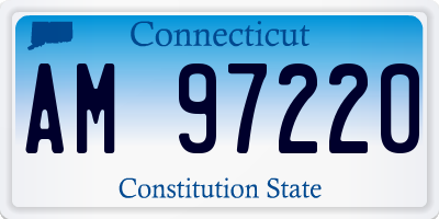 CT license plate AM97220