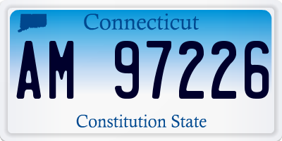 CT license plate AM97226