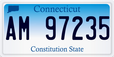 CT license plate AM97235