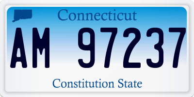 CT license plate AM97237