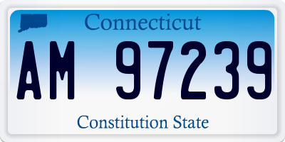 CT license plate AM97239