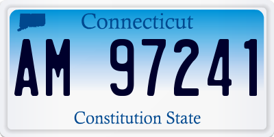 CT license plate AM97241