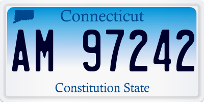 CT license plate AM97242