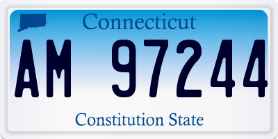CT license plate AM97244