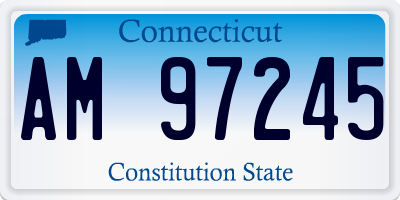 CT license plate AM97245
