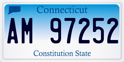 CT license plate AM97252