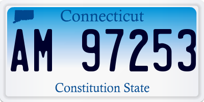 CT license plate AM97253