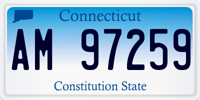 CT license plate AM97259