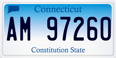 CT license plate AM97260