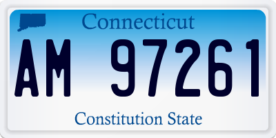 CT license plate AM97261