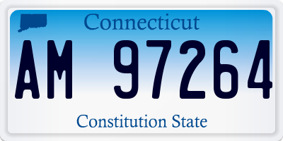 CT license plate AM97264
