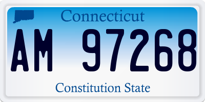 CT license plate AM97268