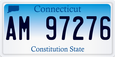 CT license plate AM97276