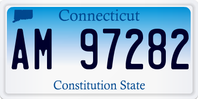 CT license plate AM97282