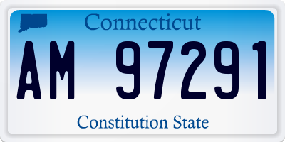 CT license plate AM97291