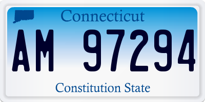 CT license plate AM97294
