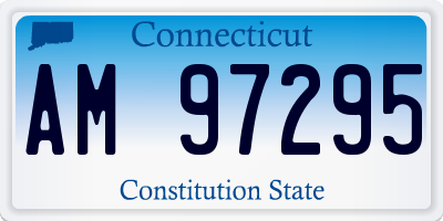 CT license plate AM97295