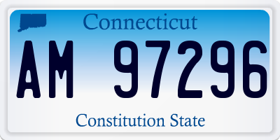 CT license plate AM97296