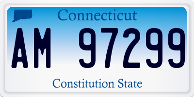 CT license plate AM97299