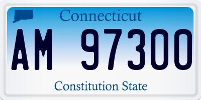 CT license plate AM97300