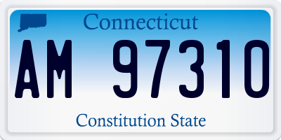 CT license plate AM97310