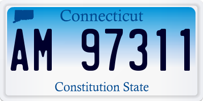 CT license plate AM97311