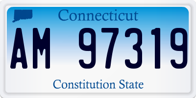 CT license plate AM97319