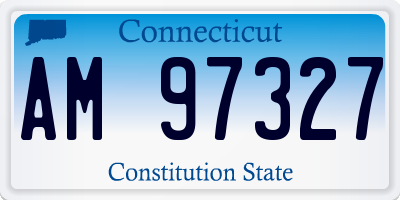 CT license plate AM97327