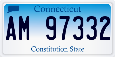 CT license plate AM97332