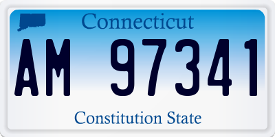CT license plate AM97341